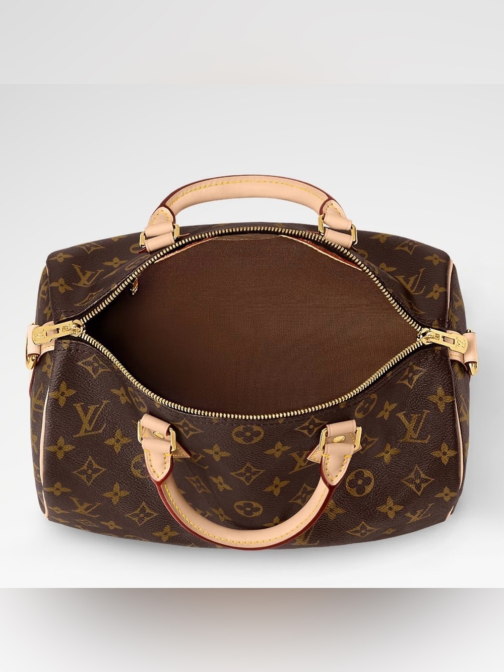 Authentic Louis Vuitton Classic
Brown monogram Speedy 30 bag